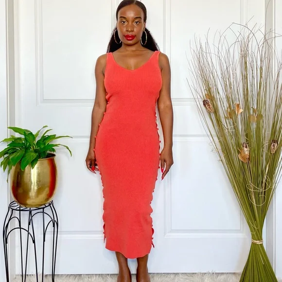 kosa striped knit midi dress Tameeka Knit Maxi Dress